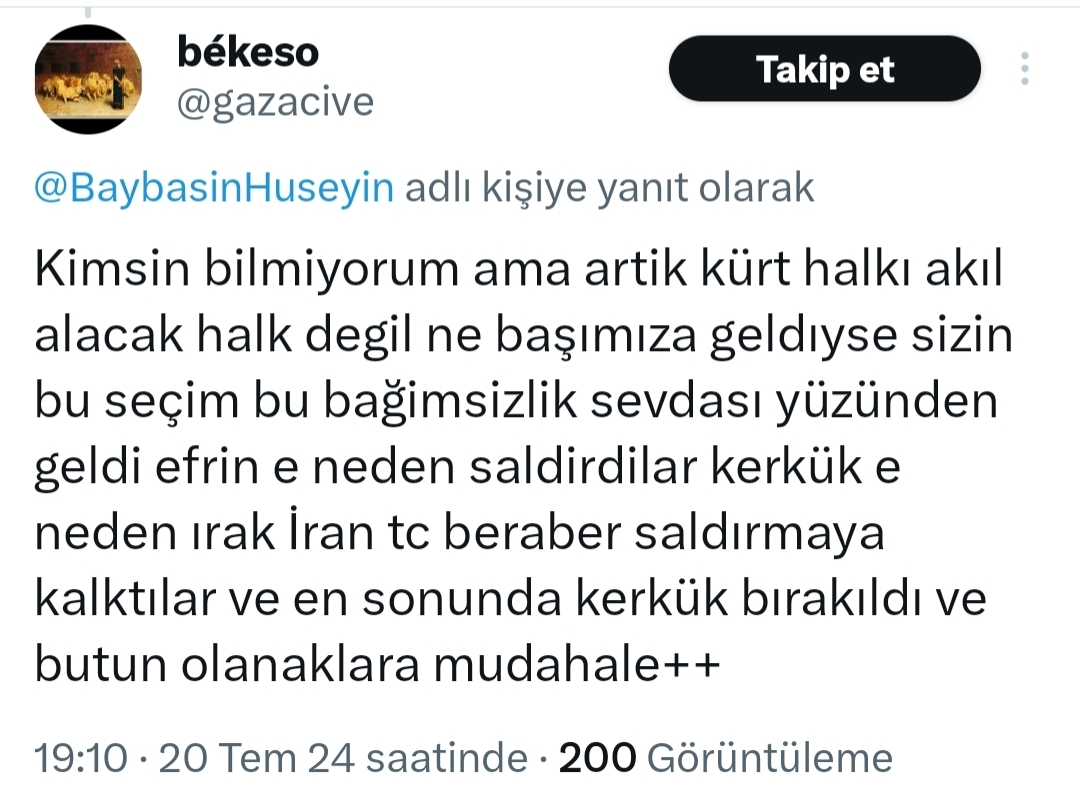 Yoruma Cevabım