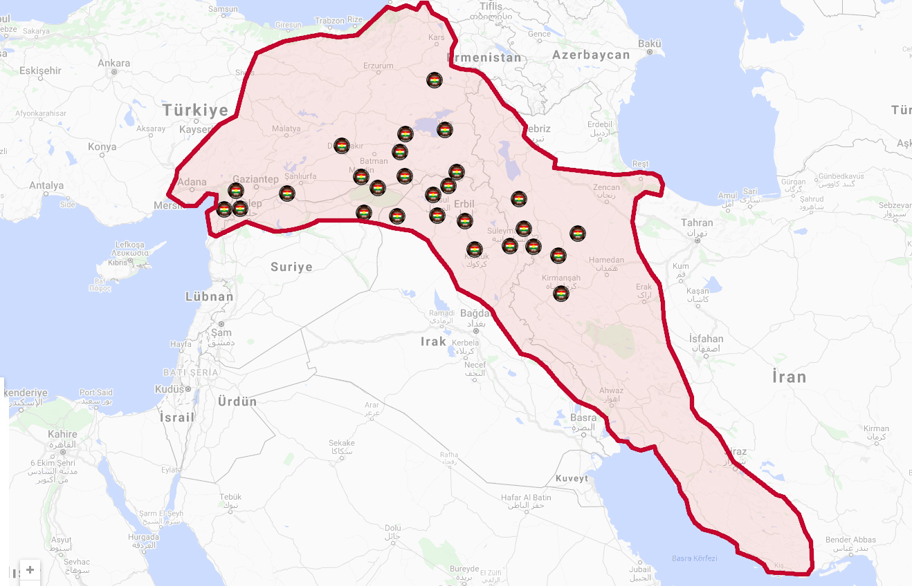 BATI AVRUPA’DA UYGARLIK YOKKEN KURD HALKININ VE KURDİSTAN’IN VAR OLDUĞUNU HERKES BİLSİN